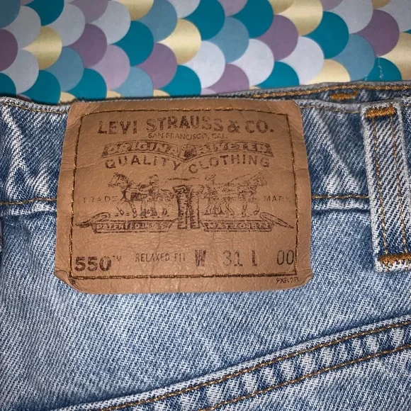 Levi Orange Tab 550 Rare Vintage Mom Jean Shorts - Picture 3 of 8